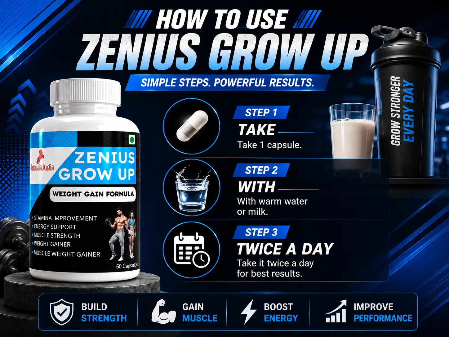 Zenius Grow Up Capsule for Healthy Weight Support 5 Use Banner Mobile View 33 Zenius India