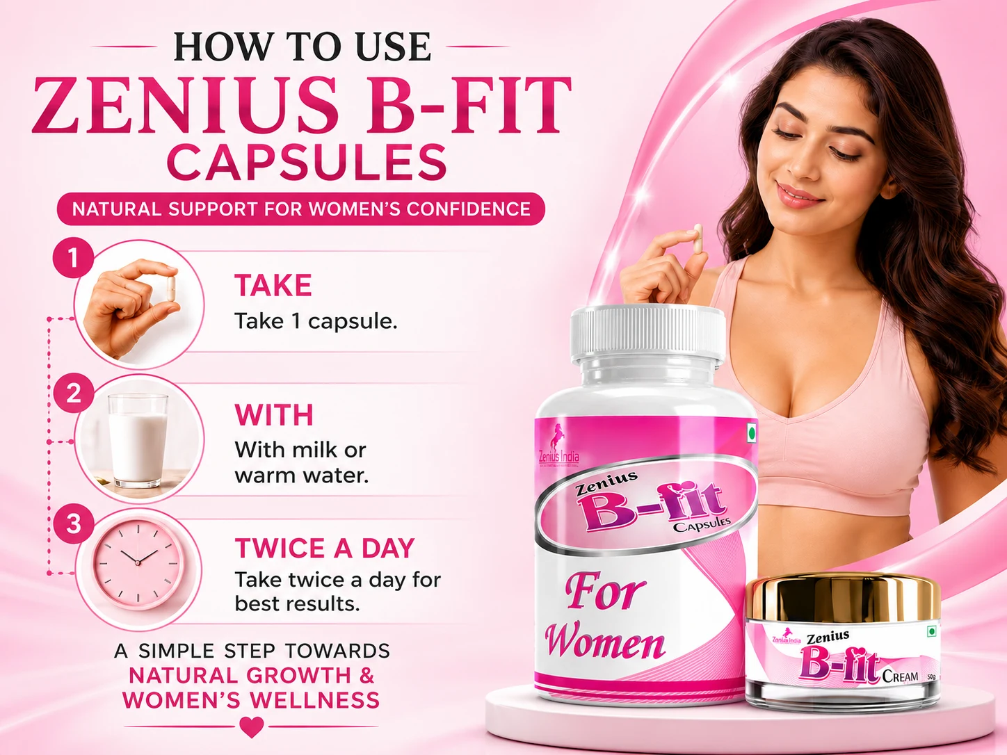 Zenius B Fit Kit for Women's Upper Body Care 5 Use Banner Mobile View 52 Zenius India