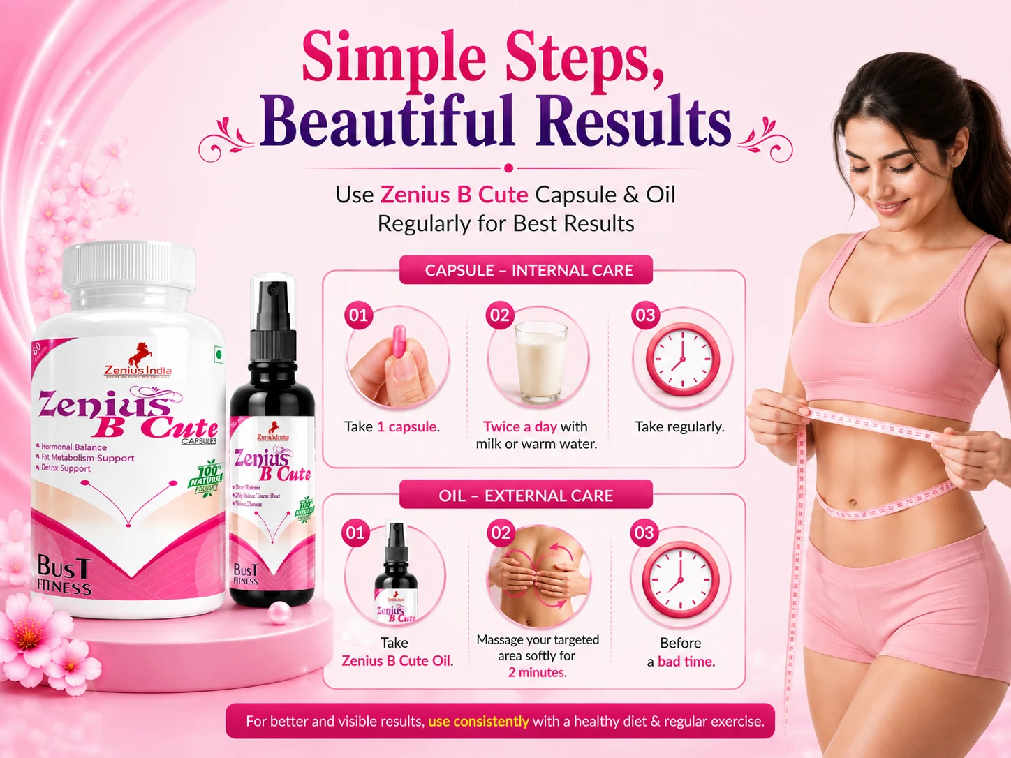 Zenius B Cute Kit for Women's Breast & Body Care 5 Use Banner Mobile View 64 Zenius India
