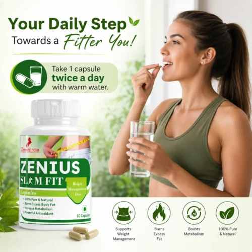 Use Image 1 Zenius Slim Fit Capsule for Weight Loss & control Cravings