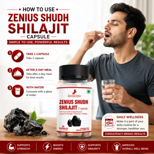 Use Image 1 Zenius Shudh Shilajit Capsule