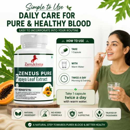 Zenius Pure Papaya Leaf Extract Capsule