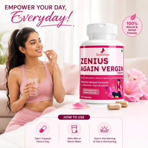 Use Image 1 Zenius Again Vergin Capsule with Shatavari, Ashwagandha & Musli for Women's Care