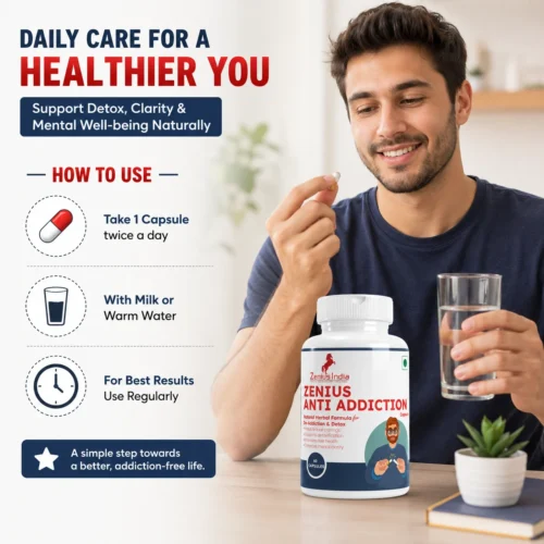 Use Image 1 Zenius Anti Addiction Capsule to Reduce Alcohol Addiction
