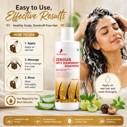 Use Image 1 Zenius Anti Dandruff shampoo