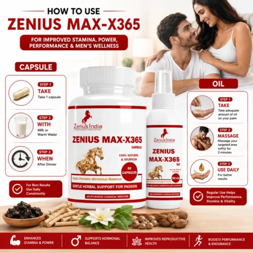 Use Image 1 Zenius MAX-X365 Capule & 50ml Oil