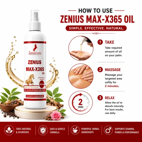 Use Image 1 Zenius MAX-X365 100ml Oil