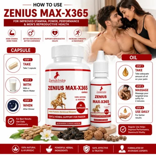 Zenius MAX-X365 Capule & 30ml Oil