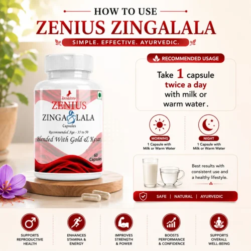 Use Image 1 Zenius Zinga Lala Capsules (35-50age)