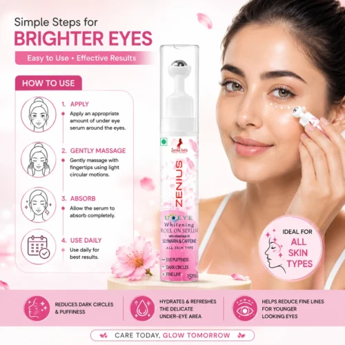 Use Image 1 Zenius Under-Eye Whitening Roll On Serum
