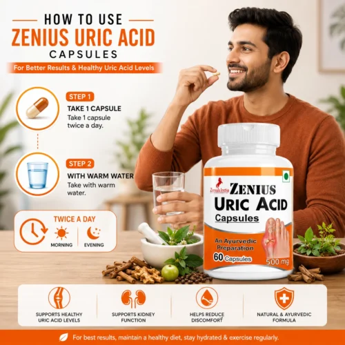 Use Image 1 Zenius Uric Acid Care Capsule