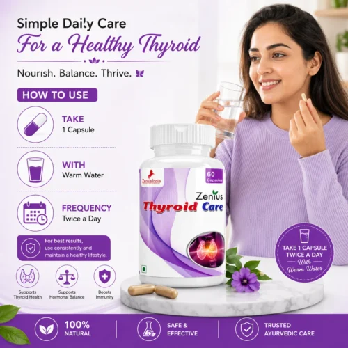 Use Image 1 Zenius Thyroid Care Capsule