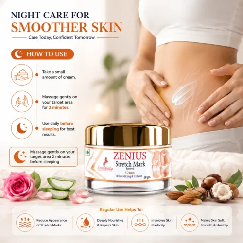 Use Image 1 Zenius Stretch Mark Cream