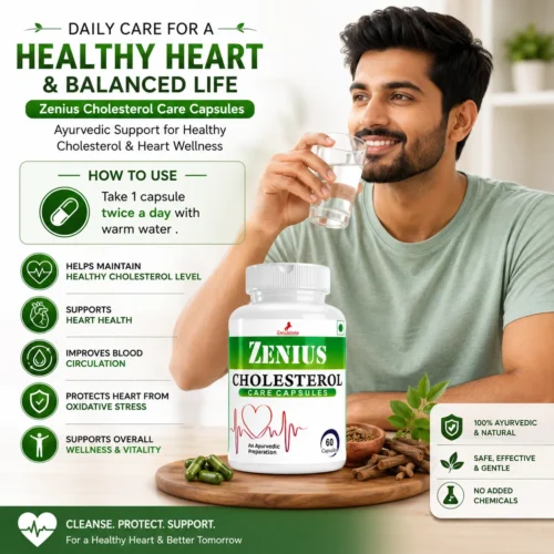 Use Image 1 Zenius Cholestrol Care Capsule