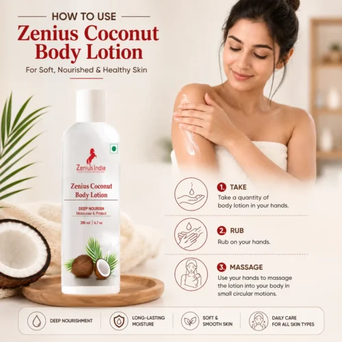 Use Image 1 Zenius Coconut body lotion