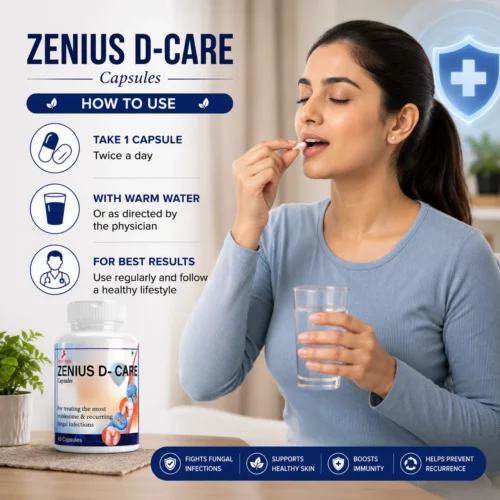 Use Image 1 Zenius D-Care Capsule for Seasonal Allergies
