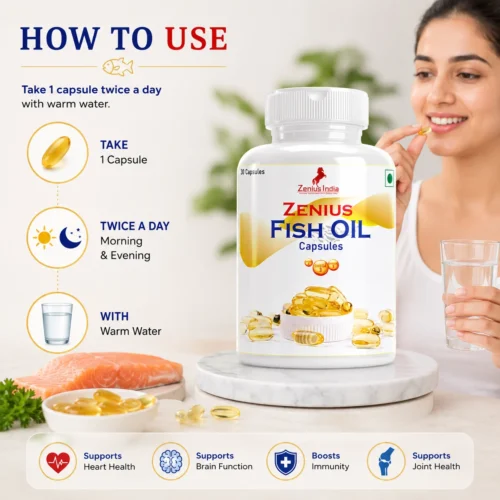 Use Image 1 Zenius Fish Oil Capsules