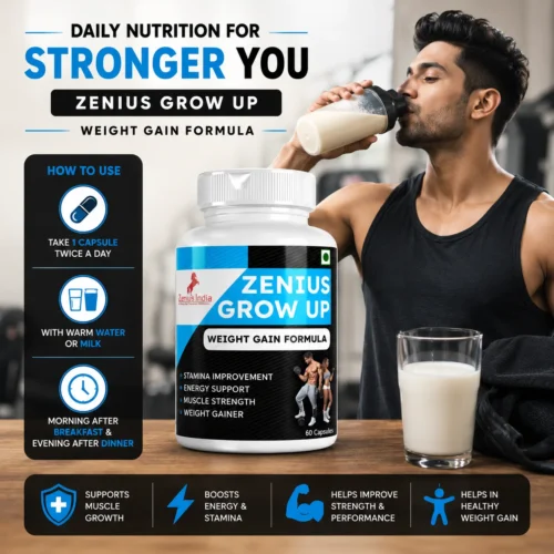 Use Image 1 Zenius Grow Up Capsule for Healthy Weight Support