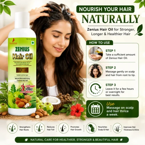 Use Image 1 Zenius Hair Oil