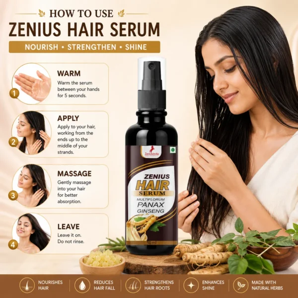 Use Image 1 Zenius Hair Serum