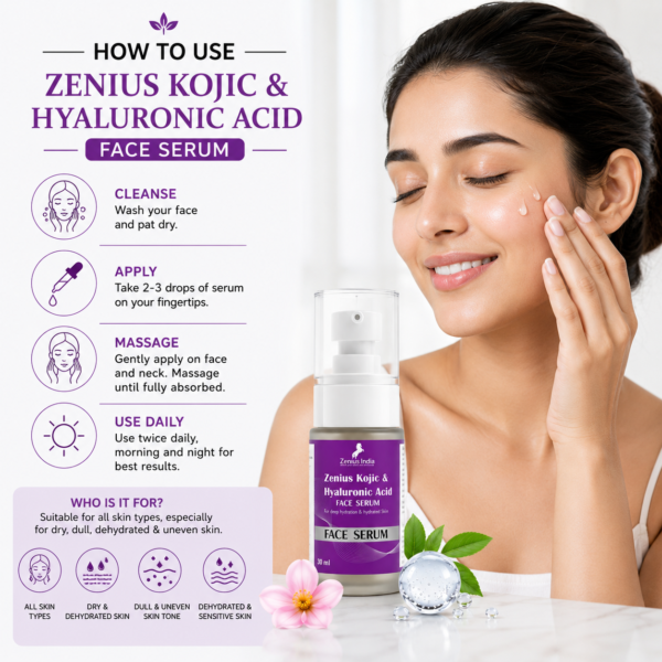Use Image Zenius Kojic & Hyaluronic Acid serum