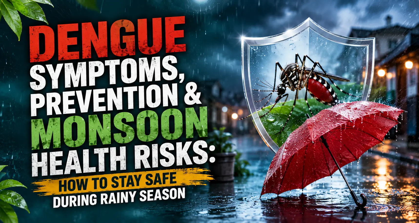 Dengue Symptoms, Prevention & Monsoon Health Risks: How to Stay Safe During Rainy Season